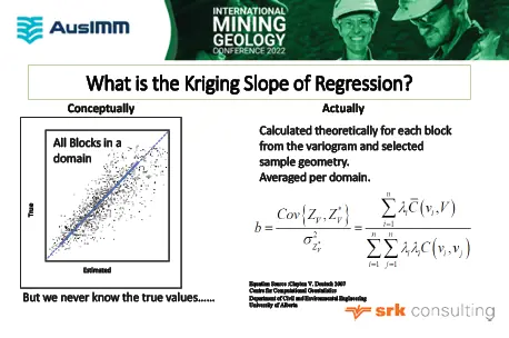 Empirical Geostatistics: Kriging Slope of Regression